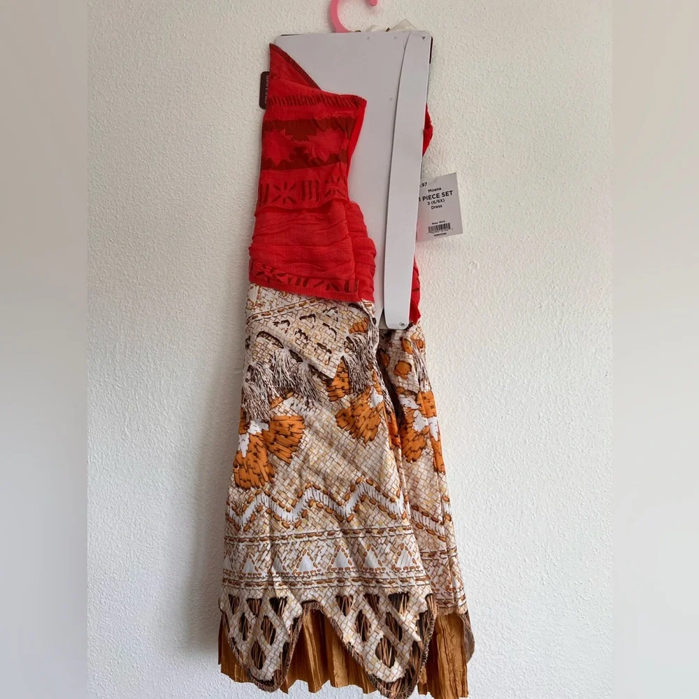 Disney Moana Girls‎ Playtime Dressup Costume Dress Size S (6/6X)